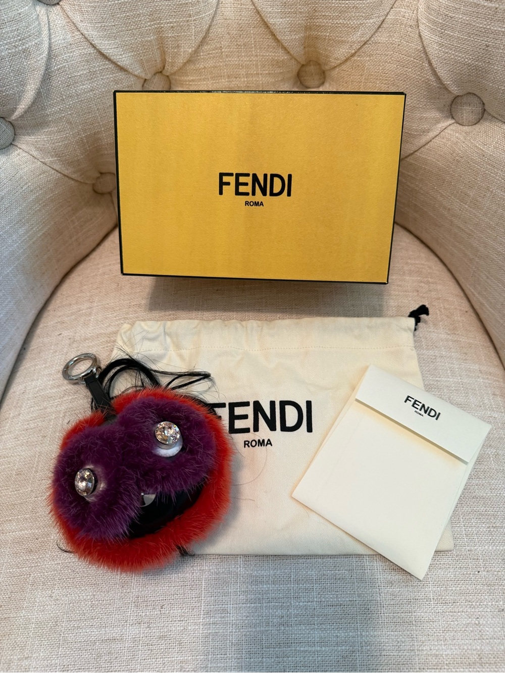 Fendi Crystal Monster charm